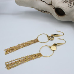 Boucles d'oreilles Rozay crochets